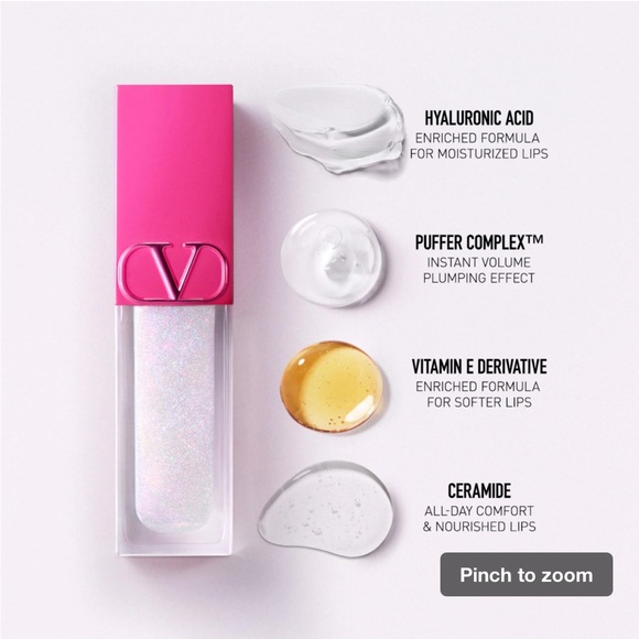 Valentino Puffer Complex™ Lip Plumper Gloss Duo Set in shades 103R and 300R - Picture 7 of 7